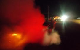 В Чепецке на проспекте Мира сгорел Volkswagen Polo