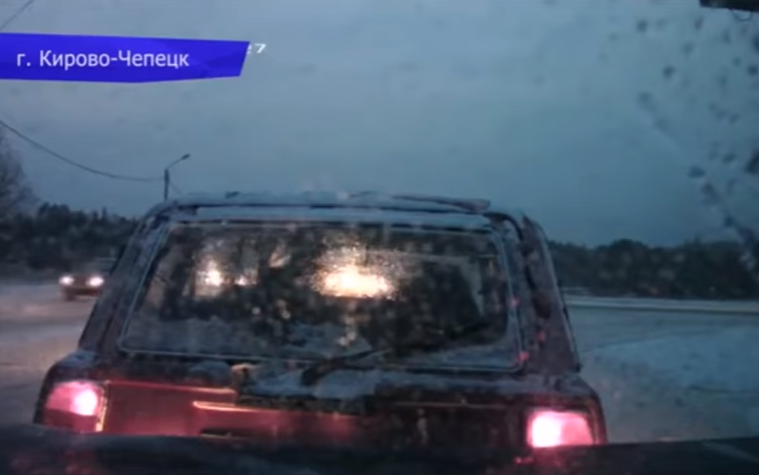 Тройное ДТП в Кирово-Чепецке попало на видео