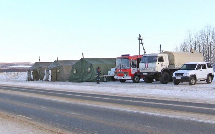 На трассе "Вятка" разбили палаточный лагерь