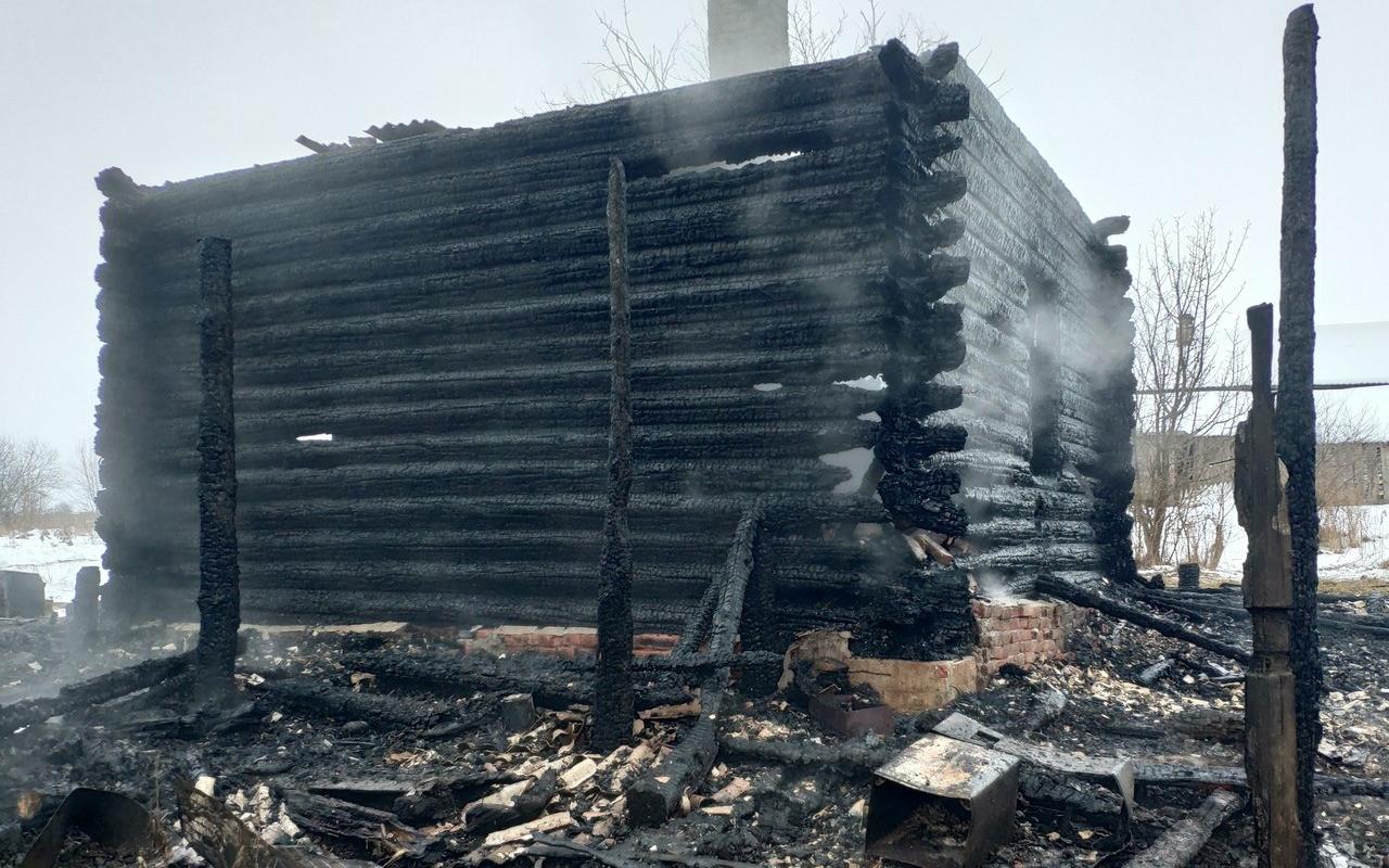 В Чепецком районе сгорел жилой дом