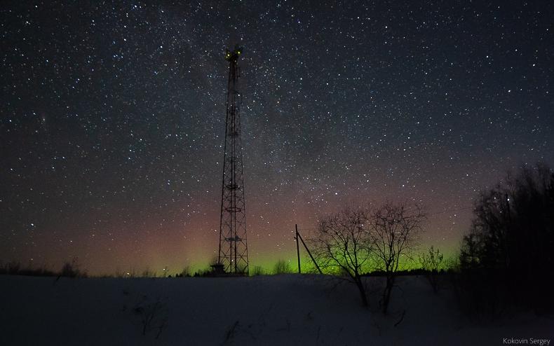 В Кировской области в первый день весны наблюдали полярное сияние