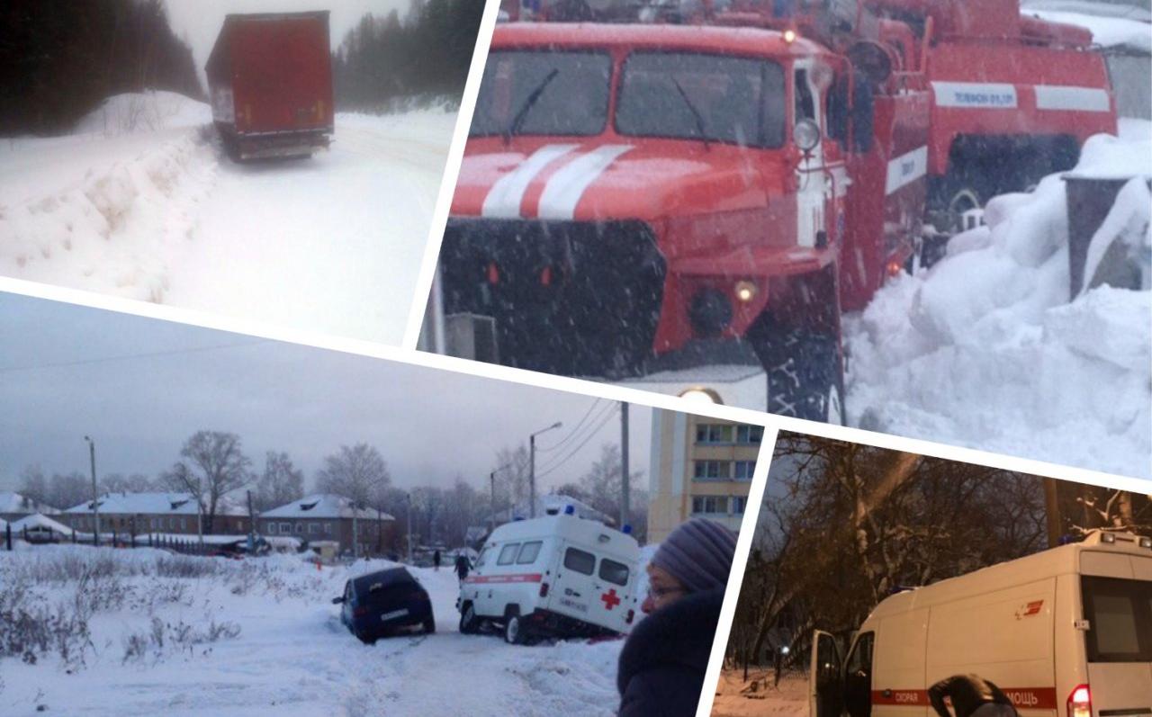 6 случаев, когда автомобили застревали в снегу в Кировской области