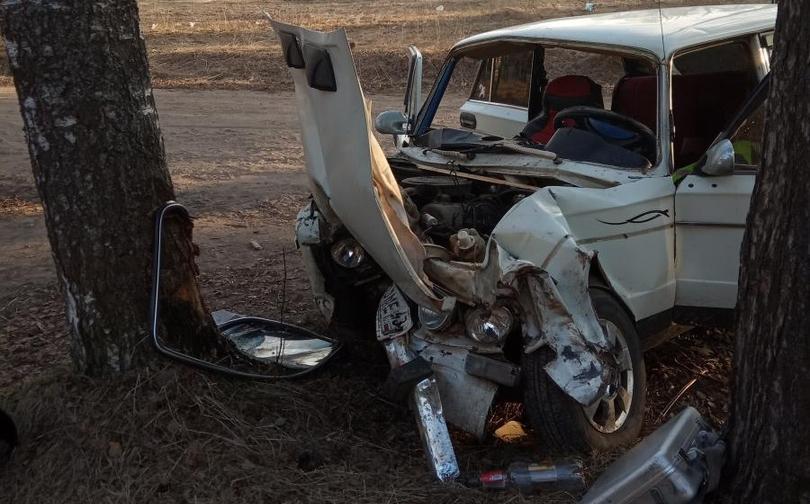 В Кирово-Чепецке пьяный бесправник на ВАЗе влетел в дерево