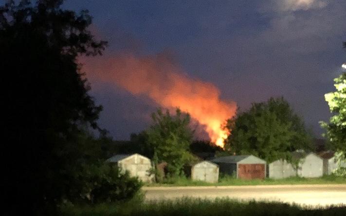 Ночью в Кирово-Чепецке произошел пожар в садах