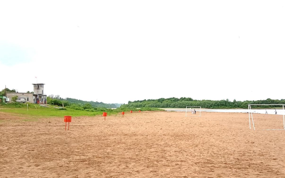 Завершено благоустройство городского пляжа в Кирово-Чепецке