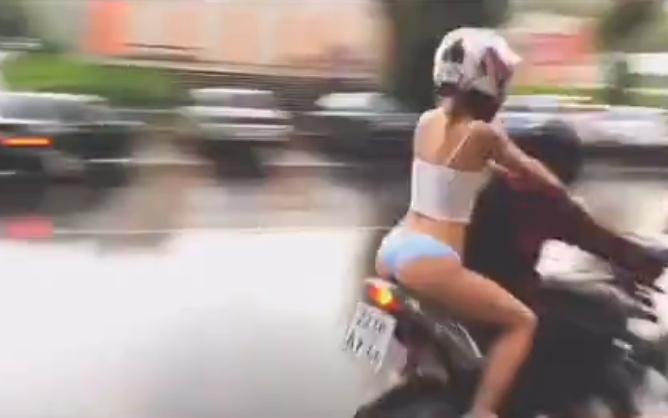 В Кирово-Чепецке девушка исполнила тверк на байке