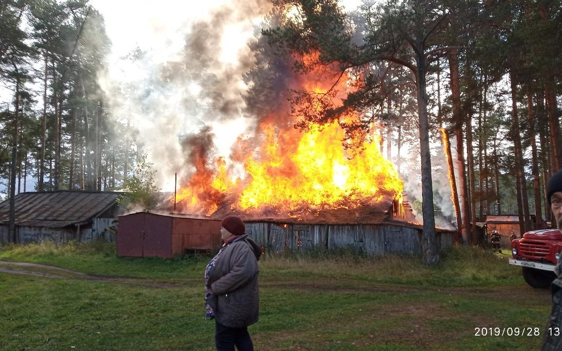 В Каринторфе произошел серьезный пожар