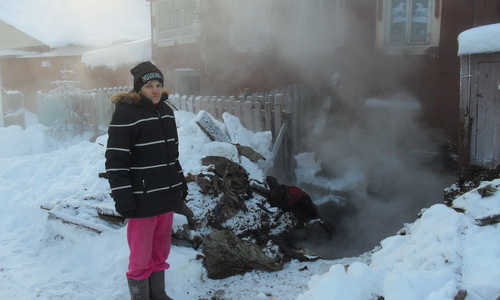 В Деветьярово по улице течет кипяток 