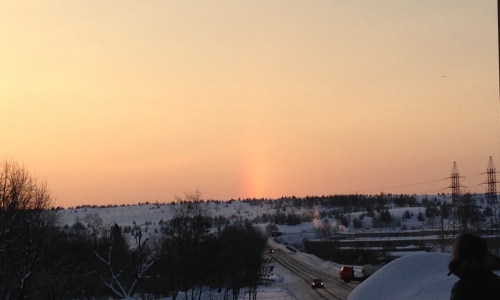 Чепчане в Крещение увидели необычное природное явление