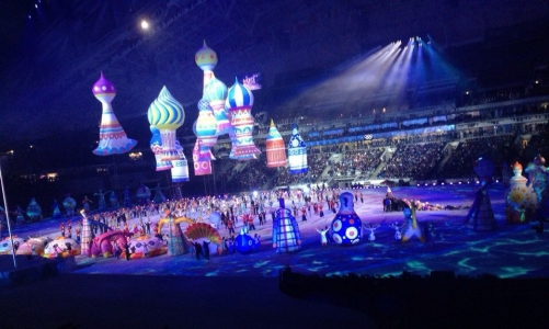 Волонтер из Чепецка побывала на репетиции открытия Олимпиады в Сочи