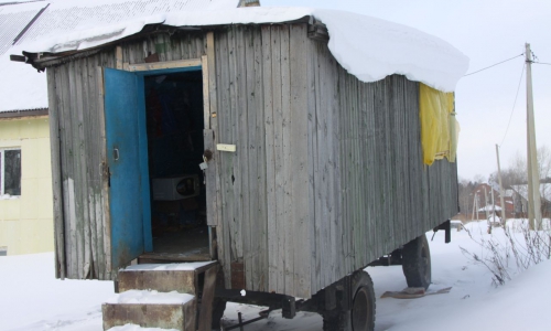 В Пасегово загорелся строительный вагончик