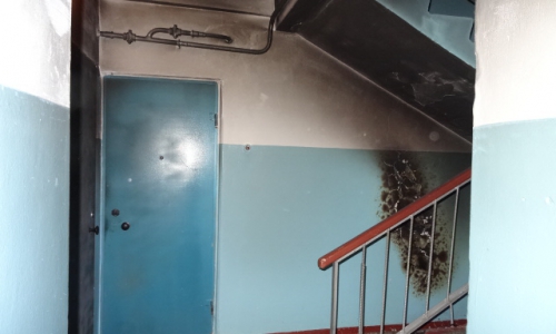 Пожар на Мира 49/а: Жители не могли выбраться из своих квартир (фото)