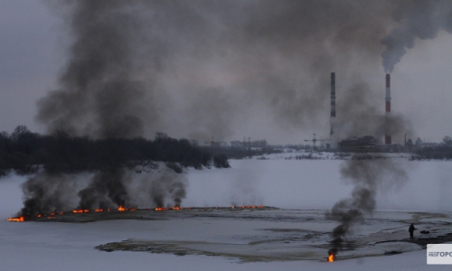 Из Нововятска вывезли 900 кубов ядовитого льда и более 1100 тонн грунта