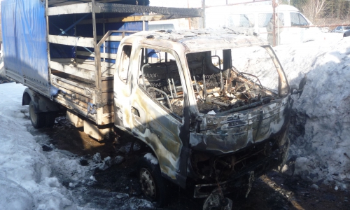 В Чепецке в выходные сгорел грузовик: ушерб уже оценили в полмиллиона рублей