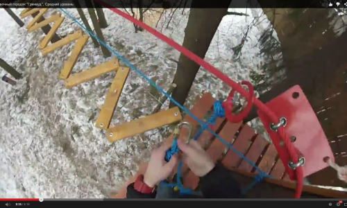 В чепецком веревочном парке открылся средний уровень (видео)