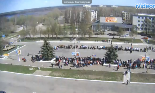  В Чепецке проходит смотр строя и песни и репетиция парада (Онлайн-трансляция)