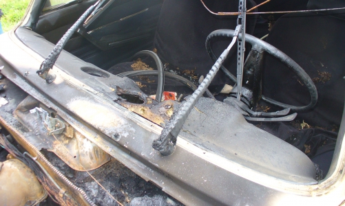 В Чепецке сгорела машина