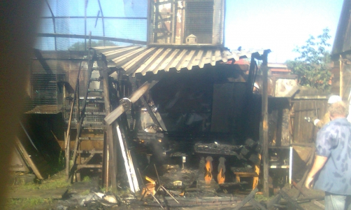 В коттеджном поселке в Кстинино случился пожар