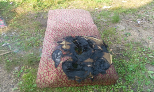 В Чепецке на улице Ленина случился пожар: горящий матрац выбросили с третьего этажа