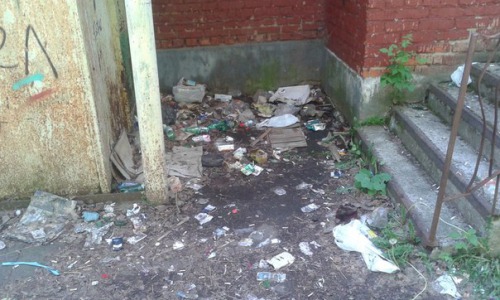 Мусор на Речной бросают сами жильцы?