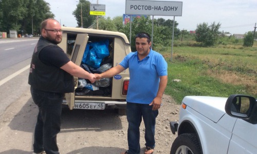 Кировскую бронированную «Ниву»  доставили в Донбасс