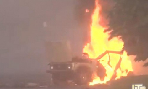 Видео: Кировскую бронированную «Ниву» взорвали на Украине