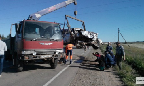 ФОТО: ДТП в Советском районе: три человека погибли, обе машины «всмятку»