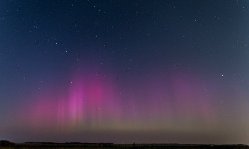 Сегодня ночью в Кировской области наблюдали северное сияние