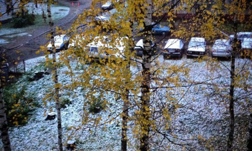 Подсмотрено в соцсетях: в Кирово-Чепецк пришла зима