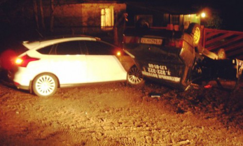 ДТП в Кирово-Чепецке: от столкновения с машиной, «Лада» перевернулась на крышу