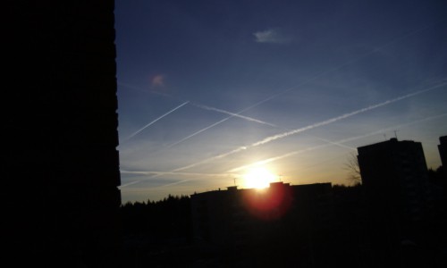 В Кирово-Чепецке сфотографировали необычное небо в клеточку