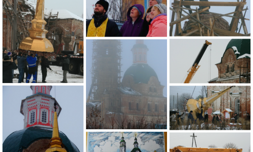 В церкви Кирово-Чепецкого района освятили и установили новый крест