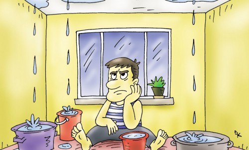 В Кирово-Чепецке из-за прорыва трубы затопило три этажа