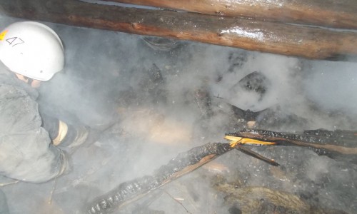 В Кировской области жилой дом сильно пострадал от пожара