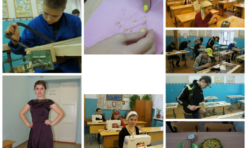 В Чепецке школьники соревновались в вышивке овечек, шитье платьев и деревообработке