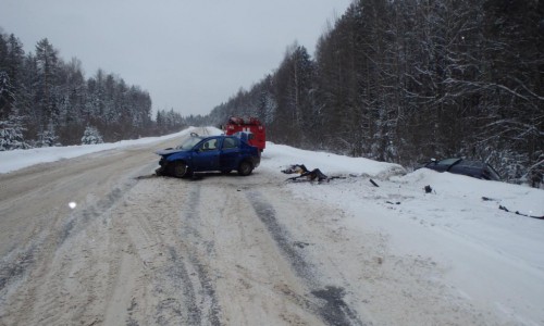 В Кирово-Чепецком районе столкнулись две иномарки: пострадали три человека