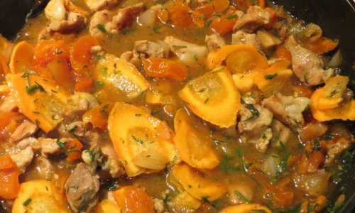 Рецепт дня: тушеное мясо с курагой