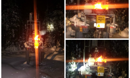 В Кирово-Чепецком районе на железной дороге взорвался бак с трансформаторным маслом