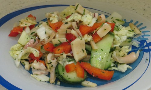 Рецепт дня: жаренные кальмары с перцем