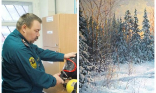 Сотрудник МЧС представил в художественном салоне Кирово-Чепецка свои пейзажи