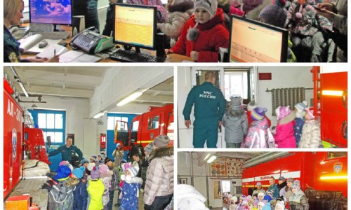 Кирово-чепецкая пожарная часть устроила экскурсию для малышей