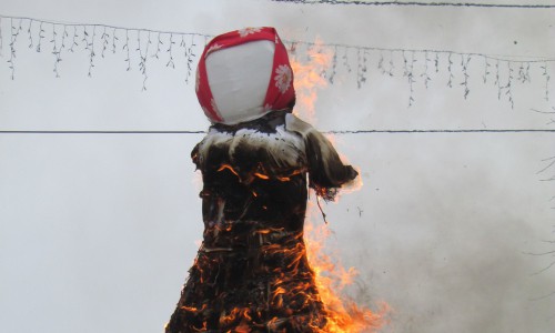 Фоторепортаж: как в Кирово-Чепецке проводили Масленицу?