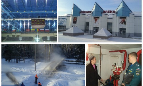 Спасатели проверили безопасность «Олимп-Арены»