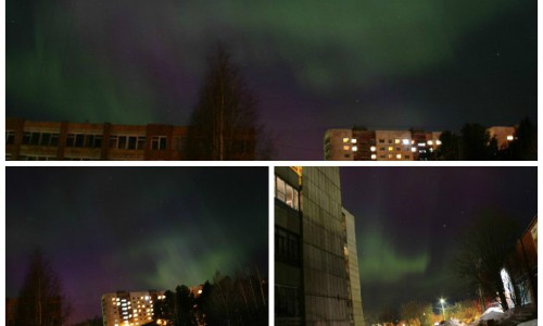 Жители Кирово-Чепецка стали свидетелями северного сияния