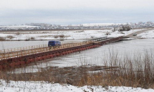 В Кирово-Чепецке закрывают наплавной мост через Чепцу