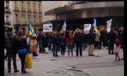 Кировчане оказались в центре антироссийских митингов в Мадриде