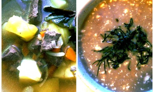 Два варианта супа из печени: похлебка и суп-пюре