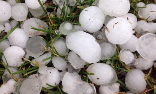В Кировской области выпал град размером с перепелиное яйцо