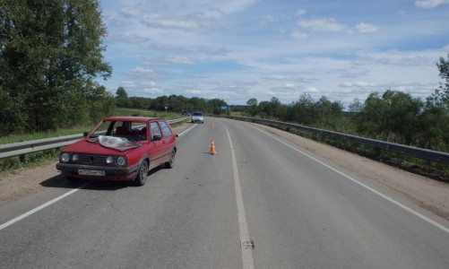 В Кирово-Чепецком районе иномарка сбила пешехода, который внезапно выбежал на дорогу