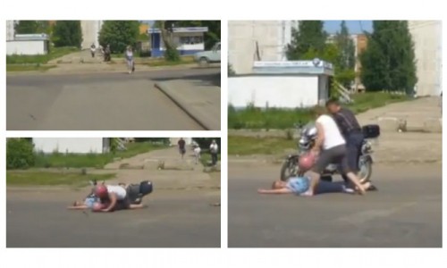 Видео: в Кирово-Чепецке водитель мопеда сбил женщину, пострадавшая в коме